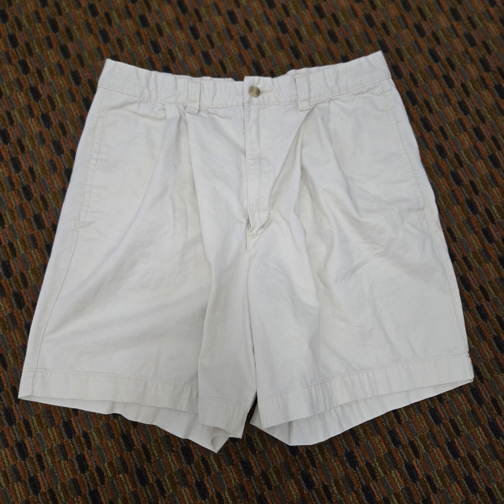 Old College Inn OCI Mens Shorts Size 36 White 100% Cotton Casual Chino